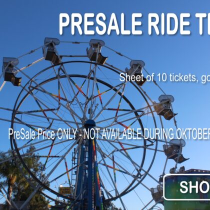 Ride Tickets Sheet of 10 (10 Rides)