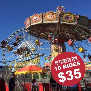 Presale Ride Tickets - One Sheet (10 Tickets)