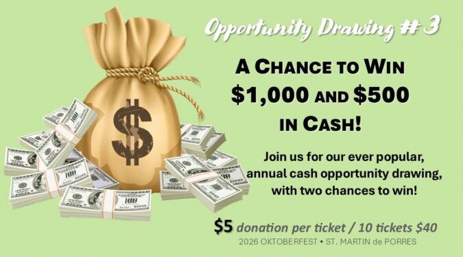 2026 Cash Opportunity Drawing-Website Banner Art
